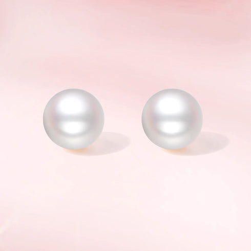 Edison Pearl Stud Earrings in 18K Gold
